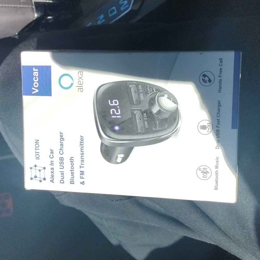 Always in car dual USB charger Bluetooth & FM Transmitter